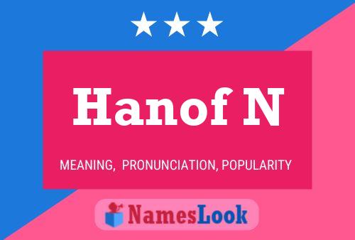 Hanof N Name Poster