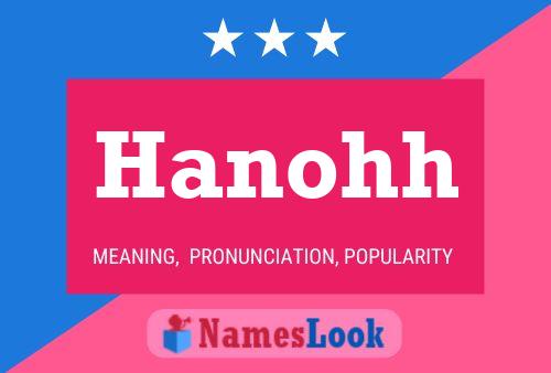 Hanohh Name Poster