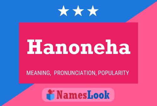 Hanoneha Name Poster