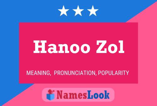 Hanoo Zol Name Poster