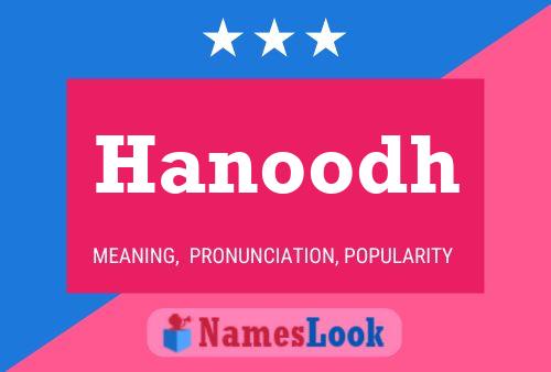 Hanoodh Name Poster