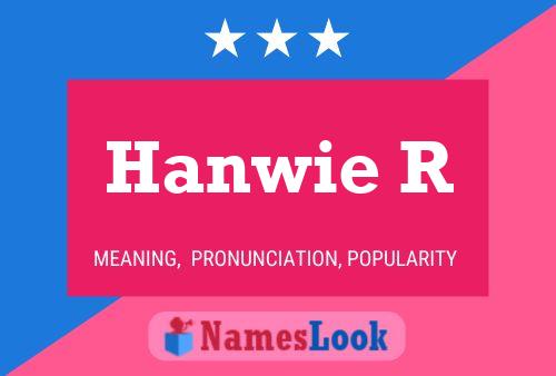 Hanwie R Name Poster