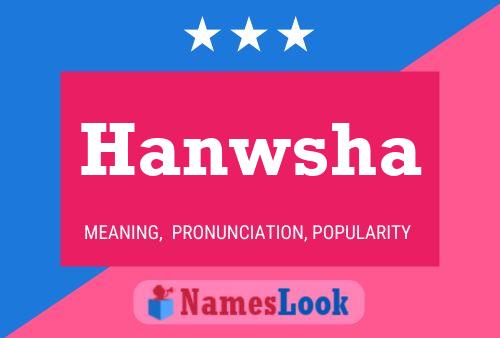 Hanwsha Name Poster