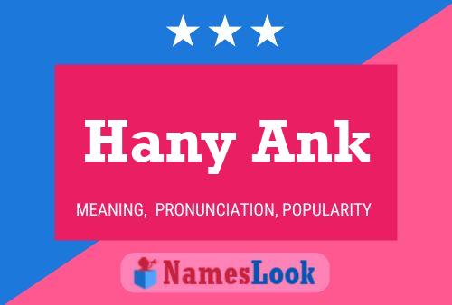 Hany Ank Name Poster