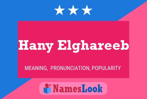 Hany Elghareeb Name Poster