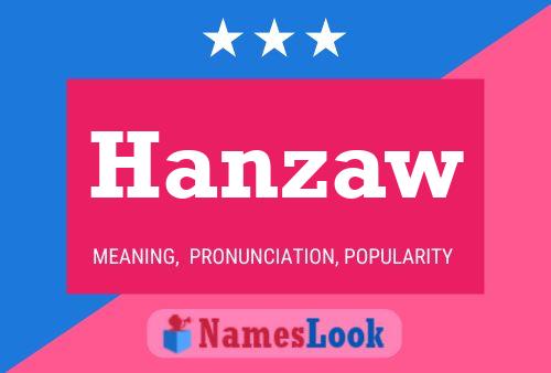 Hanzaw Name Poster