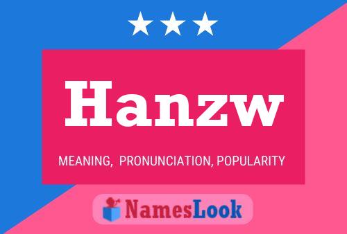 Hanzw Name Poster