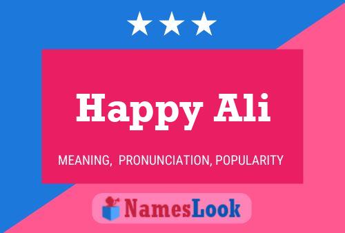 Happy Ali Name Poster