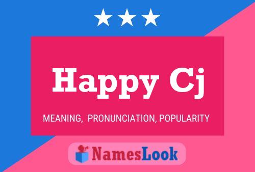 Happy Cj Name Poster