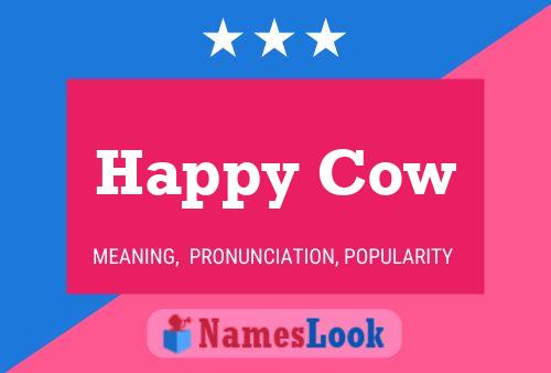 Happy Cow Name Poster