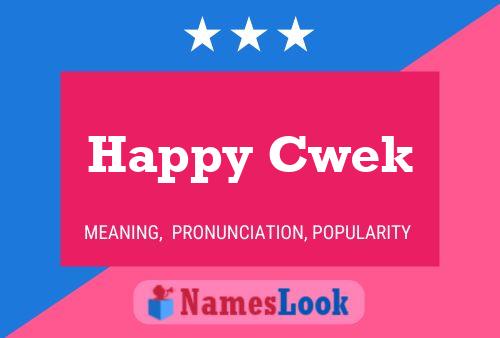 Happy Cwek Name Poster