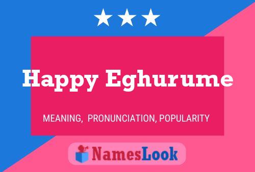 Happy Eghurume Name Poster