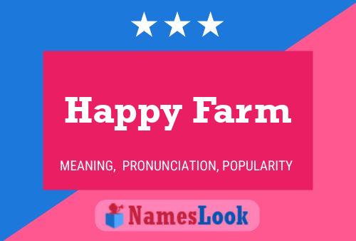 Happy Farm Name Poster