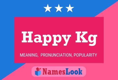 Happy Kg Name Poster