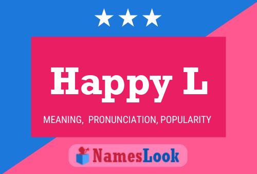 Happy L Name Poster