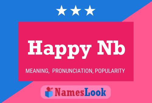 Happy Nb Name Poster