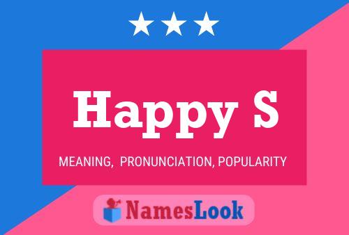 Happy S Name Poster