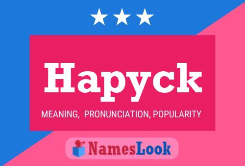 Hapyck Name Poster