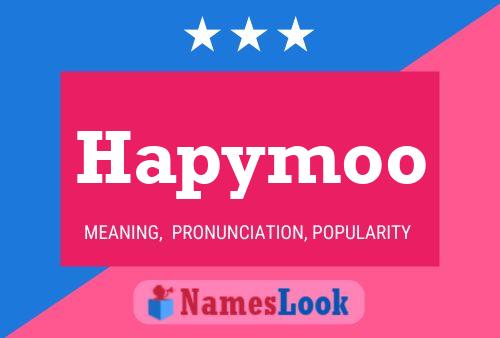 Hapymoo Name Poster