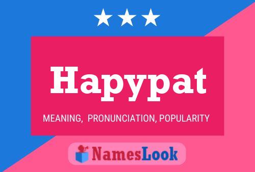 Hapypat Name Poster