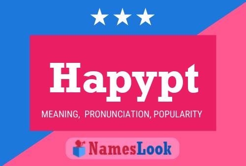 Hapypt Name Poster