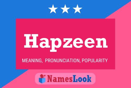 Hapzeen Name Poster