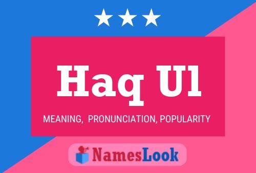 Haq Ul Name Poster