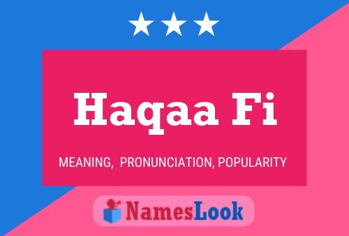 Haqaa Fi Name Poster