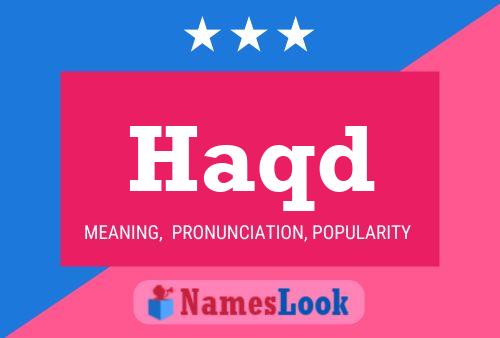 Haqd Name Poster