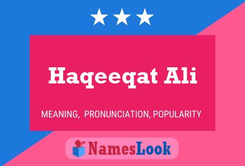 Haqeeqat Ali Name Poster