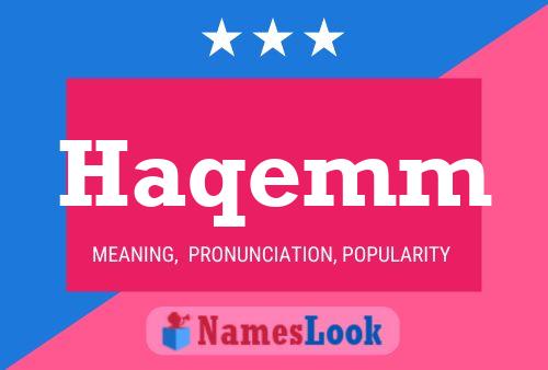 Haqemm Name Poster