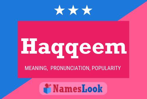 Haqqeem Name Poster