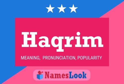 Haqrim Name Poster