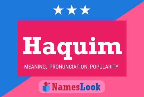 Haquim Name Poster