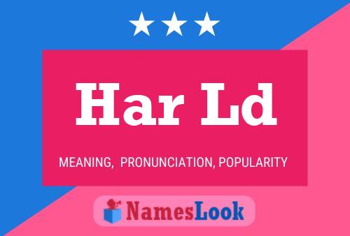 Har Ld Name Poster