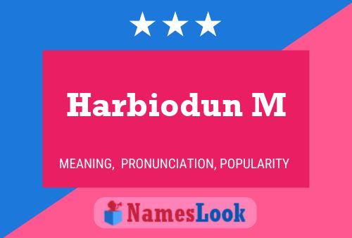 Harbiodun M Name Poster