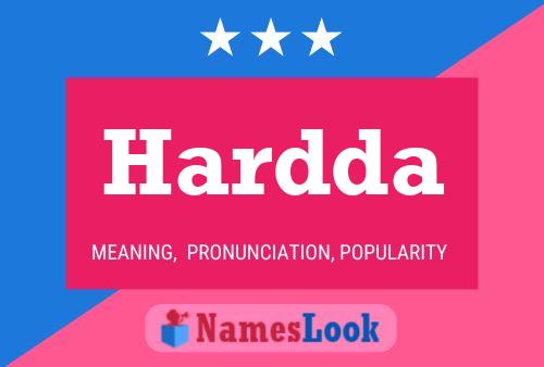 Hardda Name Poster