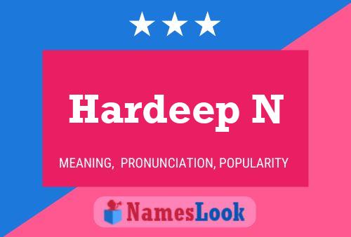 Hardeep N Name Poster