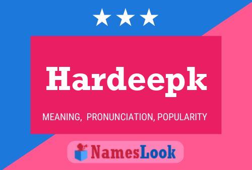 Hardeepk Name Poster