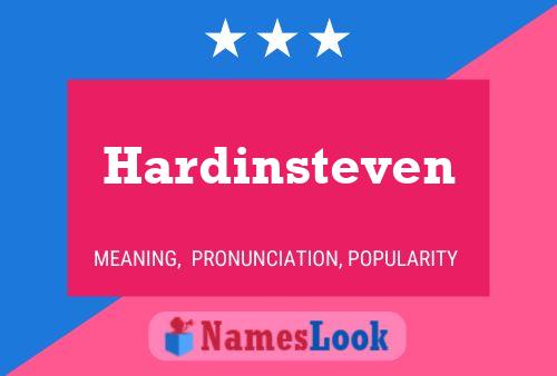 Hardinsteven Name Poster