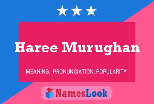 Haree Murughan Name Poster