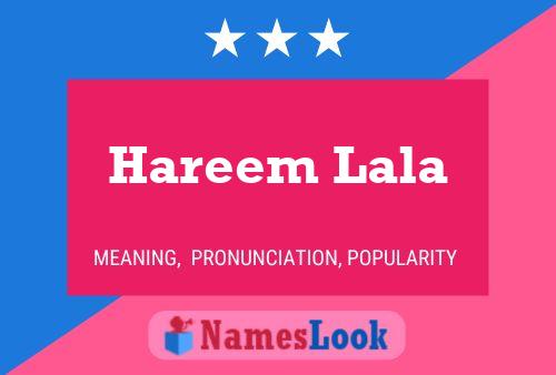 Hareem Lala Name Poster