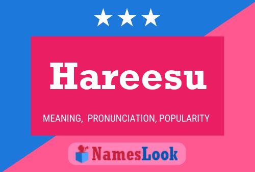 Hareesu Name Poster