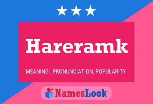 Hareramk Name Poster