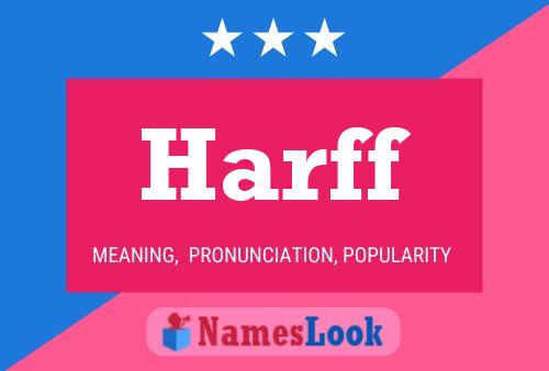 Harff Name Poster