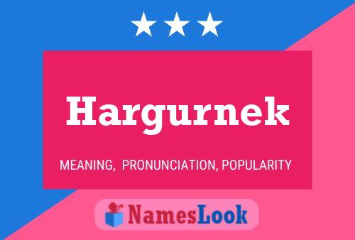 Hargurnek Name Poster