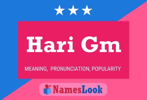 Hari Gm Name Poster