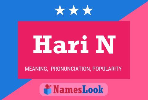 Hari N Name Poster