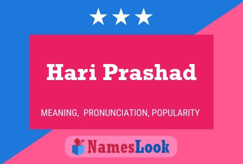 Hari Prashad Name Poster