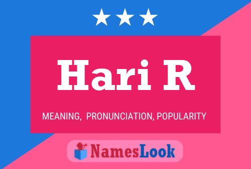 Hari R Name Poster